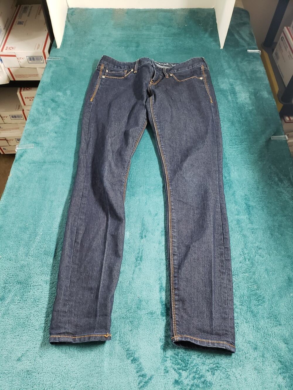 Express Jeans Size 2 Women Blue Denim Stretch Pants Zelda Low Rise Jegging